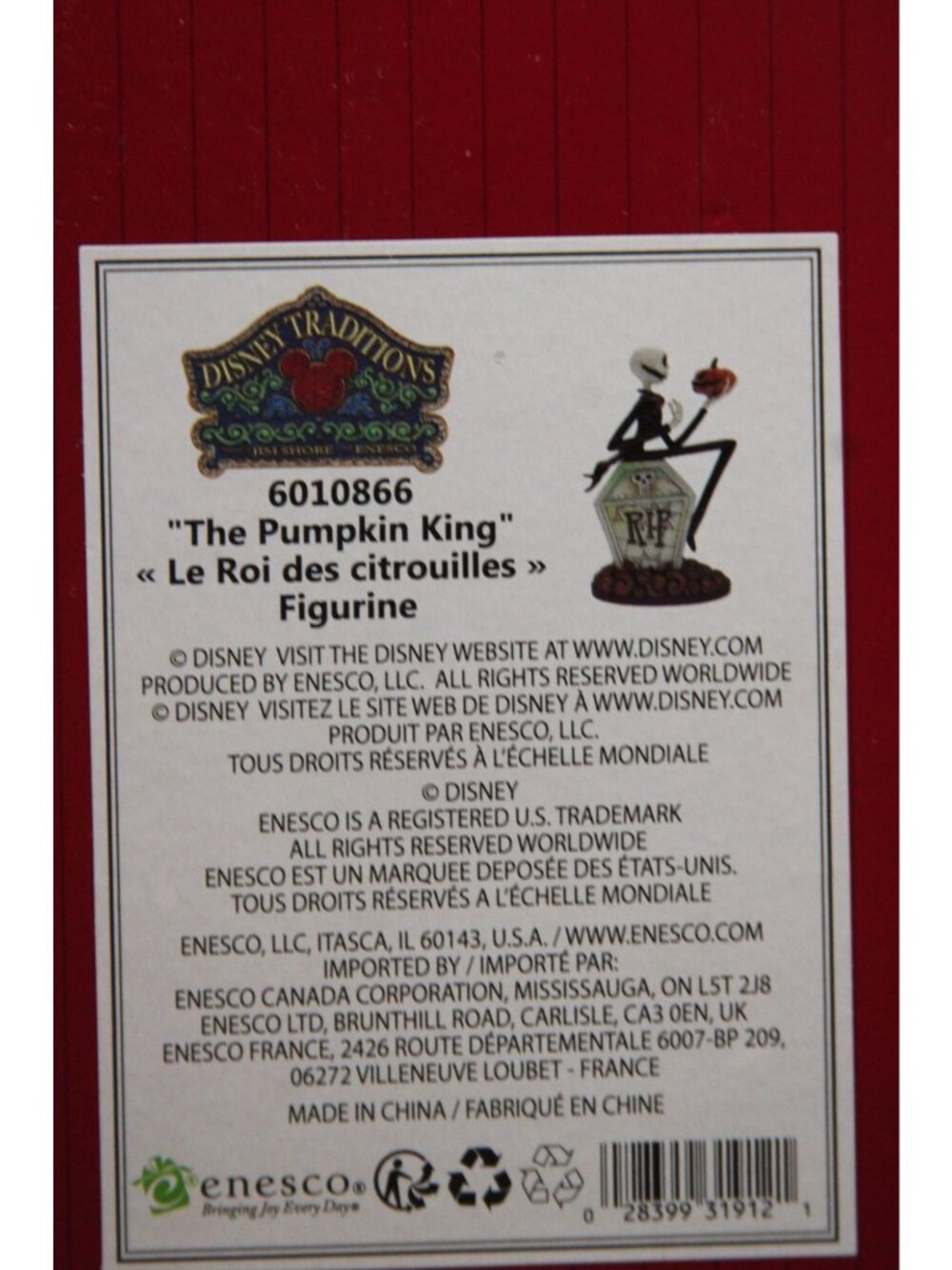 Disney Showcase Collection - Jim Shore - The Pumpkin King - Picture 4 of 5
